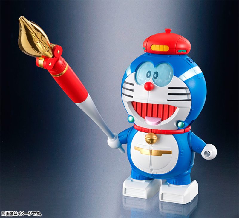 Chogokin Chou Gattai SF Robot Fujiko・F・Fujio Characters (Chinpui, Doraemon, Dorami, Gonsuke, Korosuke y Perman) (Bandai) Super_Robot_Doraemon_Bandai_08