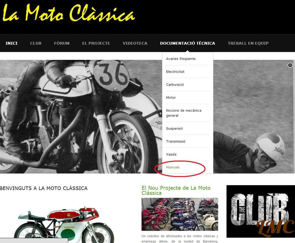 Nueva web lamotoclassica.cat (by kennyroberts) Manuals