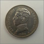 1 peseta 1903 *19-03 - Alfonso XIII 20150323_142502