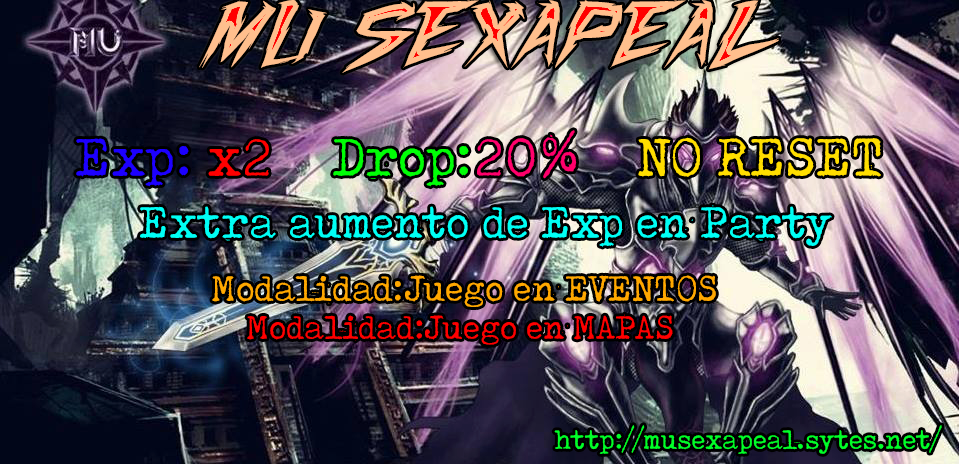 [season9.5] ..::Mu SexApeaL::.. Exp. x2 - Drop 20% - NO RESET!!! MAX LVL 800!!! 16425214_1444839098891957_1858923235_n