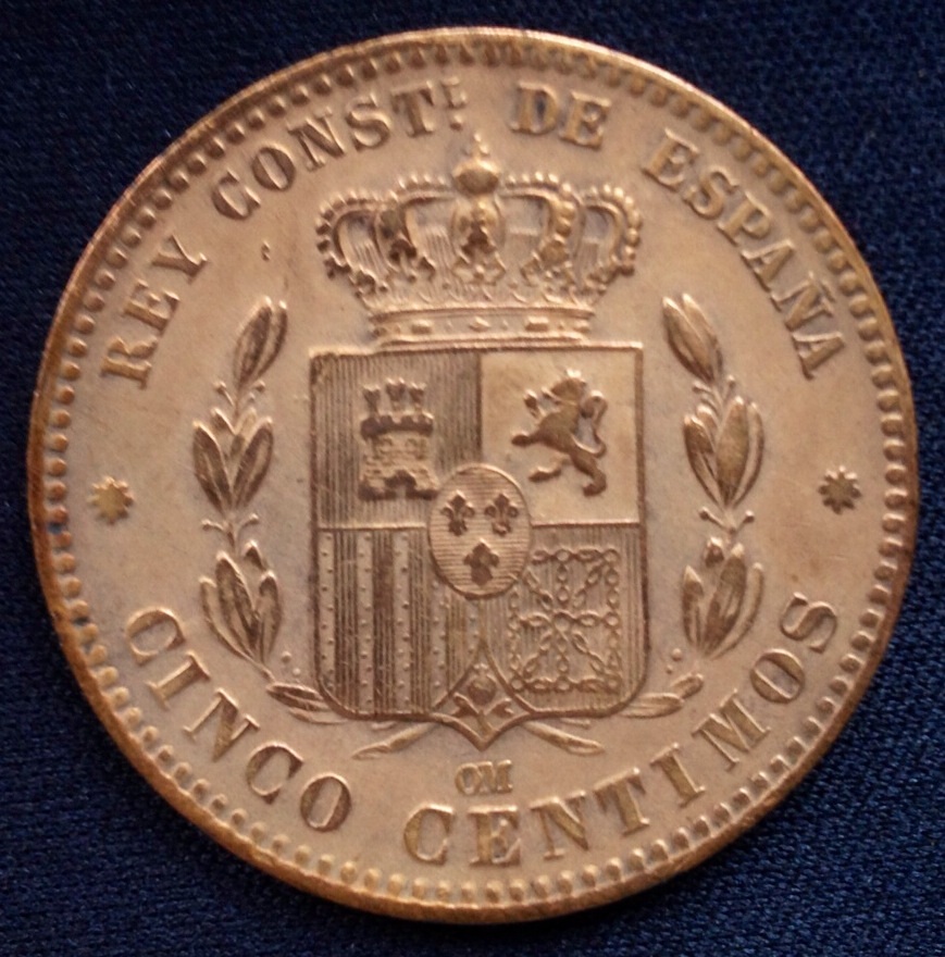 5 céntimos 1878 Alfonso XII Image