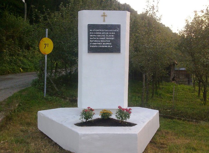 Zlocin okupatora i njegovih sluga u WW2 u Loparama Spomenik