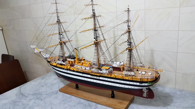 amerigo  https - modellistinavali forumattivo com - Amerigo Vespucci scala 1:100 Hachette - Pennabianca- - Pagina 17 20170111_174218