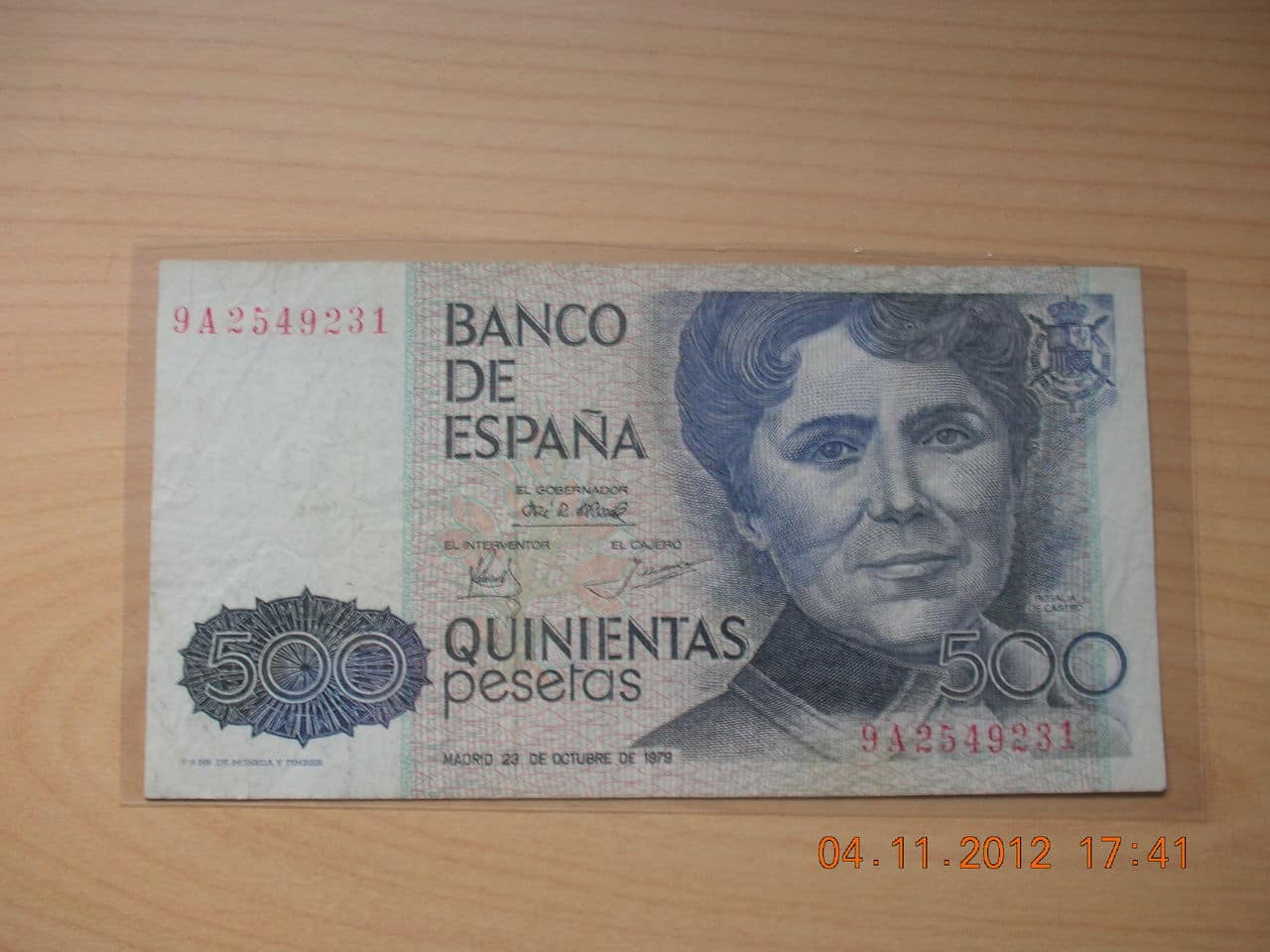 500 pesetas rosalia de castro. DSCN4589