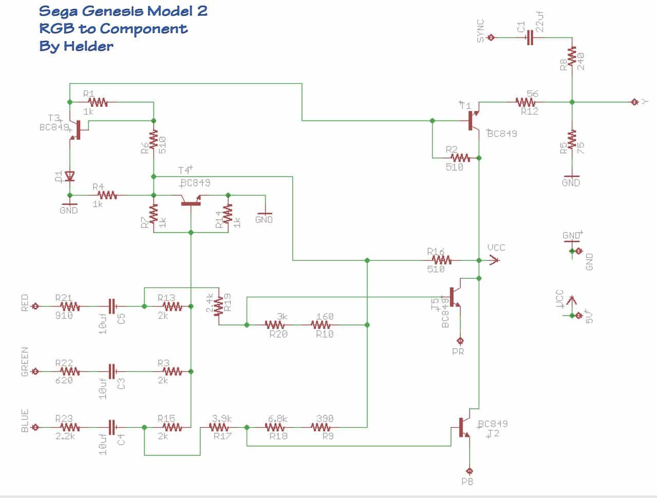 conversor scart > componente caseiro RGB_to_Component_Genesis