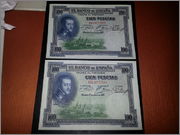 100 Pesetas 1925, Pareja 20130531_205000