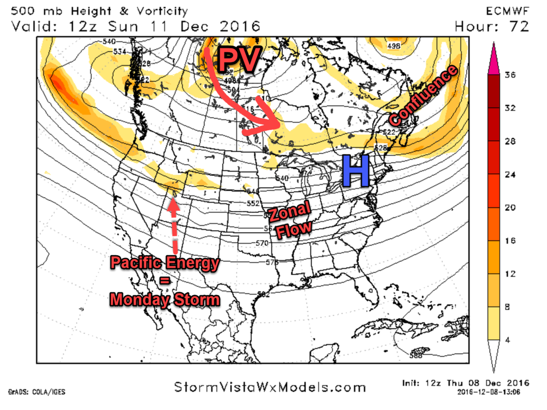 Monday 12/12 Storm Update #1 EURO_7am_Sunday