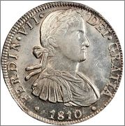 960 Reis 1814 B Brasil   /   acuñado sobre un Carolus de a 8  Image