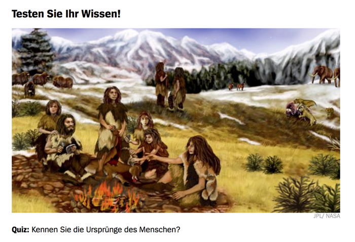 Menschen stammen NICHT vom Affen ab! Quiz