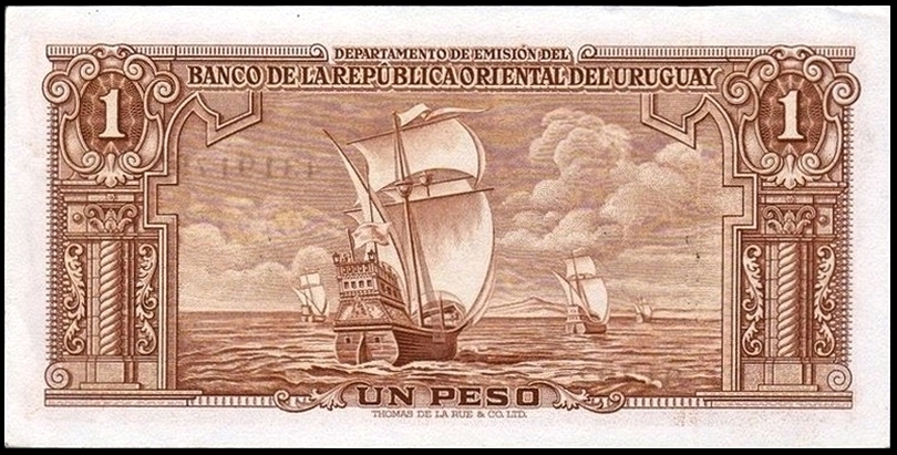 1 Peso de Uruguay, ley de 1939. 0001