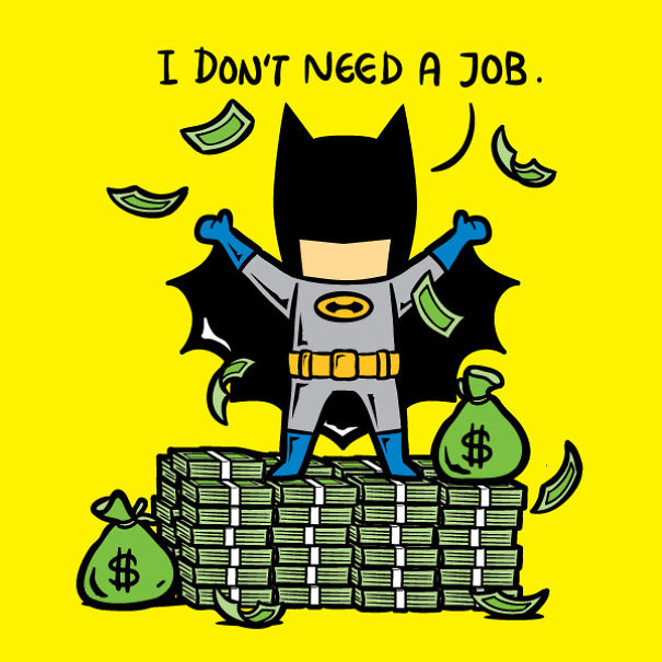 A fan's work showing some part-time jobs the super heroes might be interested to do.... Bknint_20150416020239857_0416_17011_001_08b