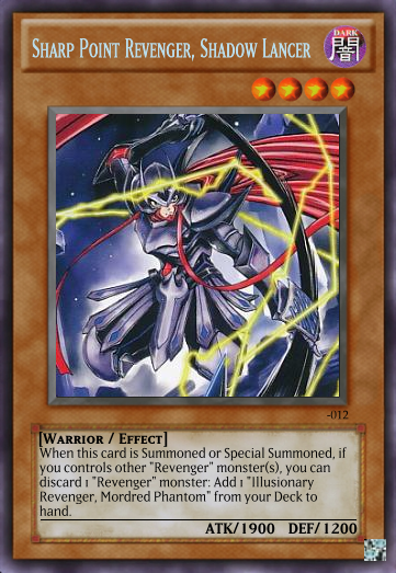 Vanguard to Yugioh Card Project - Liberator, Revenger, Celestial and Star-vader Sets by dye2556 (update 20/4/2014) Sharp_Point_Revenger_Shadow_Lancer