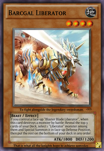 Vanguard to Yugioh Card Project - Liberator, Revenger, Celestial and Star-vader Sets by dye2556 (update 20/4/2014) Barcgal_Liberator