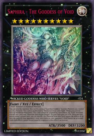 My First Pendulum Custom Cards Set Saphira_The_Goddess_of_Void