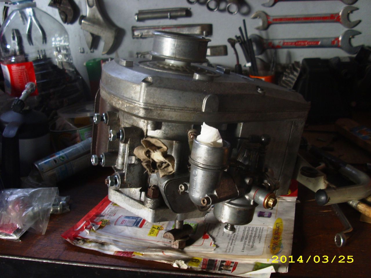 [Volpino GA-80] Motor Benelli 2T, empezando restauración Limpieza_motor