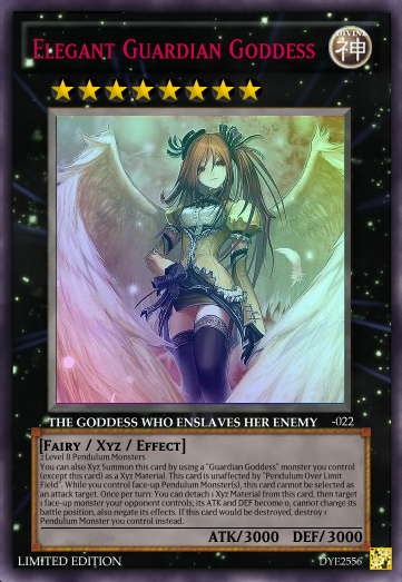 My First Pendulum Custom Cards Set Elegant_Guardian_Goddess