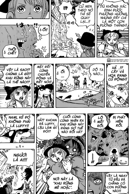 One Piece Chapter 831: Cuộc thám hiểm trong khu rừng kỳ lạ. 009