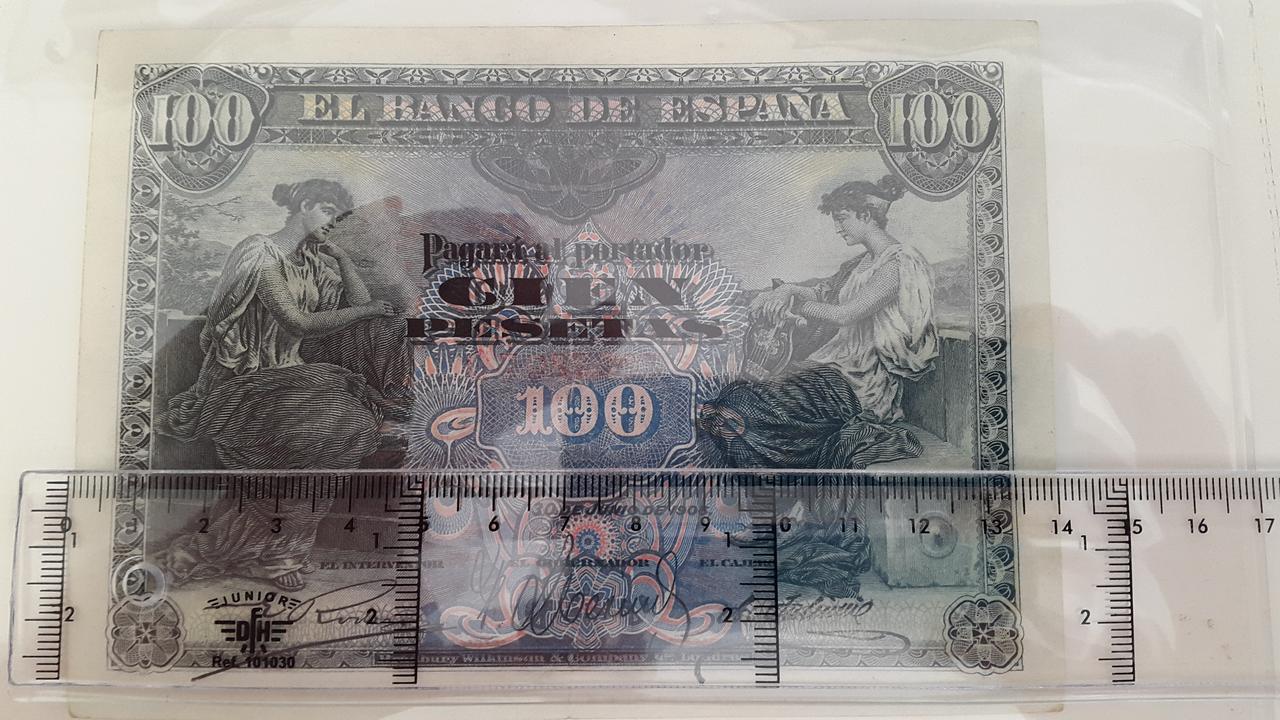 100 pesetas 1906 lavado, ¿no? 20180726_170233