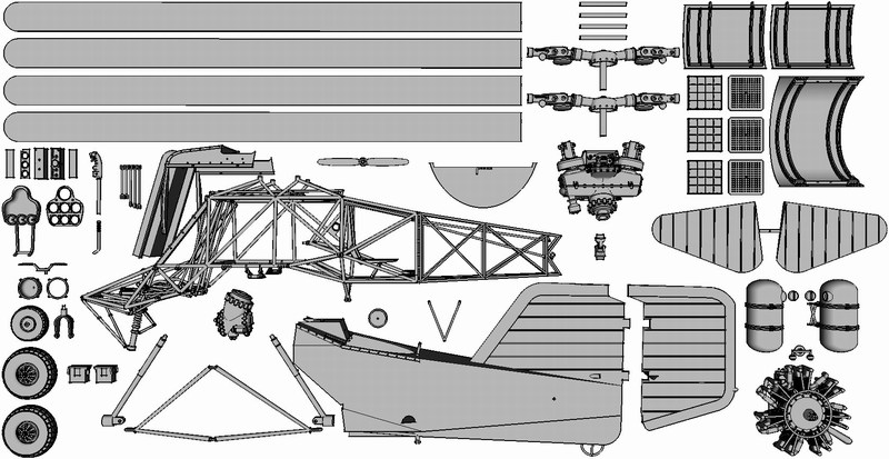 1/18 scale Flettner Fl-282 V21 Kolibri scratchbuild model IMAGE_0128