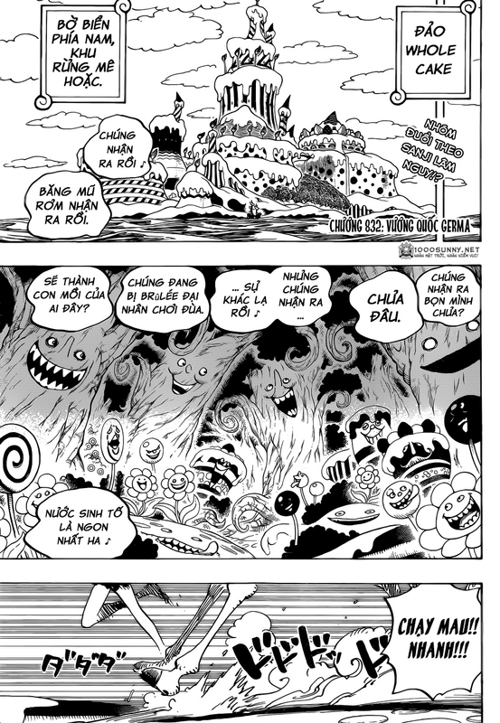 One Piece Chapter 831: Cuộc thám hiểm trong khu rừng kỳ lạ. 001