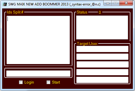 SWG MAIK NEW ADD BOOMMER 2013 AFTER SERVER UPDATE Image