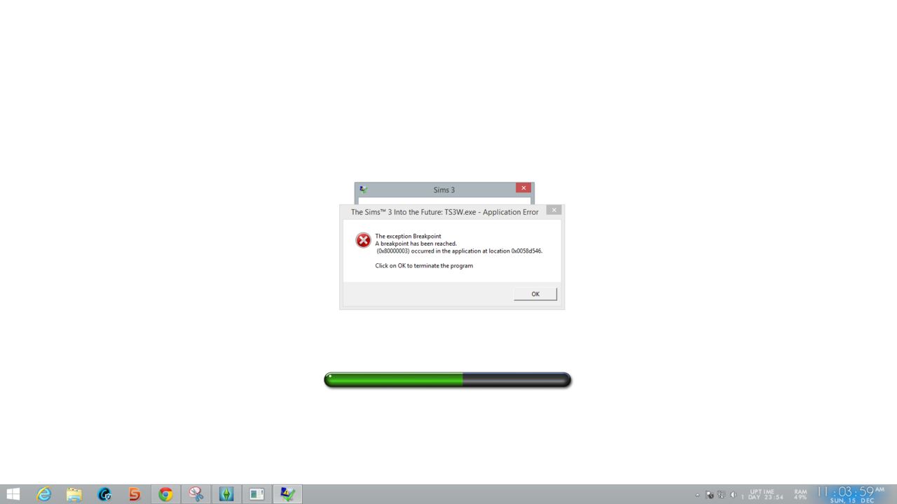 Sims 3 has Stopped Working error - EP all the way to Into the Future & Windows 8.1 Screenshot_27