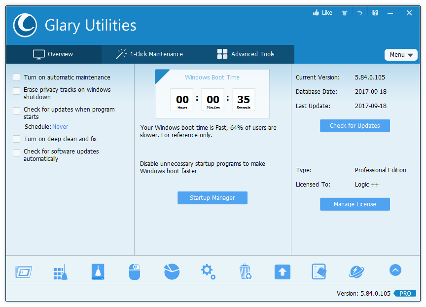 Glary Utilities Pro 5.84.0.105 Multilingual 00791