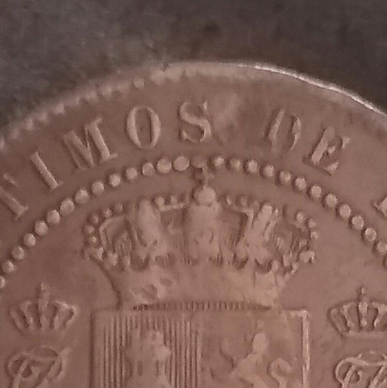 5 céntimos 1875. Carlos VII. Dedicados a REVERSO12 20170913_100640