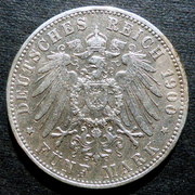 5 marcos - Alemania - 1900 - Hamburgo ciudad hanseática 5_marcos-1900-a