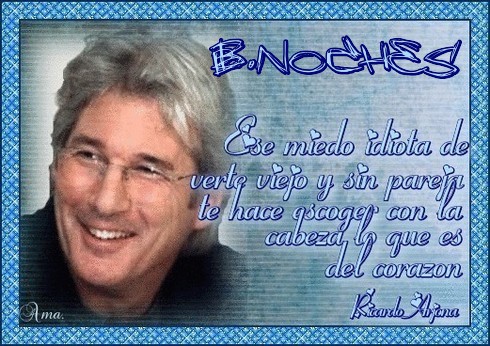 Richard Gere , con Frase Noches