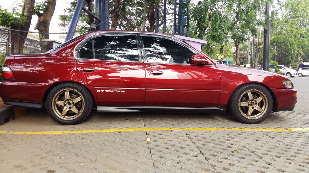 1995 Toyota Corolla AE101 Emerald Red Metallic 20151011_081843