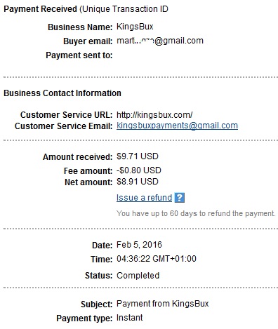 Kingsbux - kingsbux.com Kingsbuxpayment