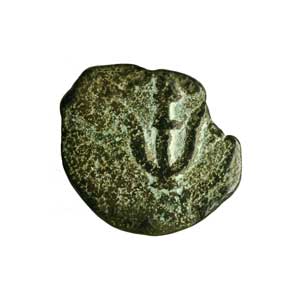 Prutah de Herodes Arquelao ceca de Jerusalén 4 a. C. - 6 d. C. Anv