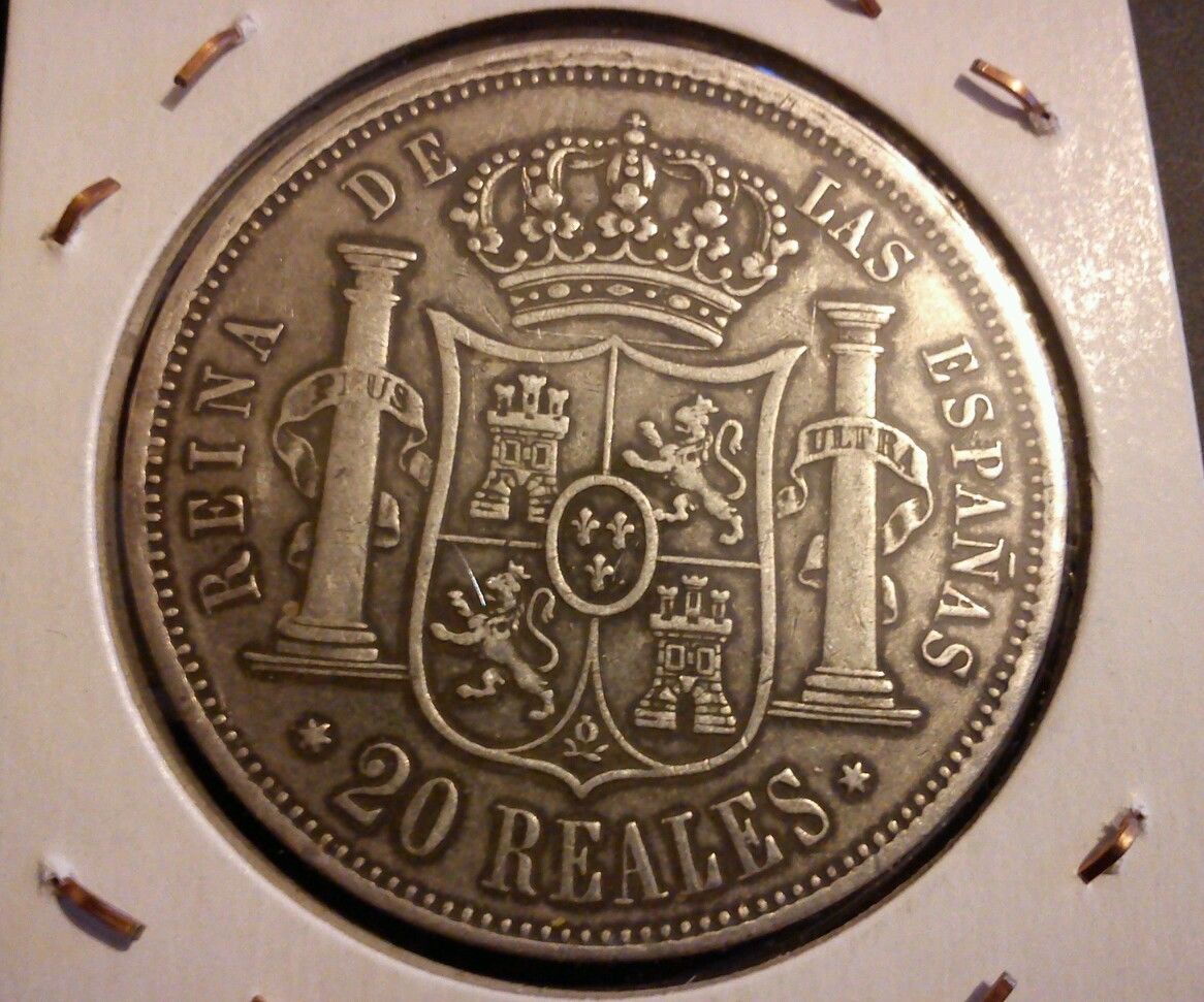 20 reales 1855 Isabel II - Madrid 20reales_Cara