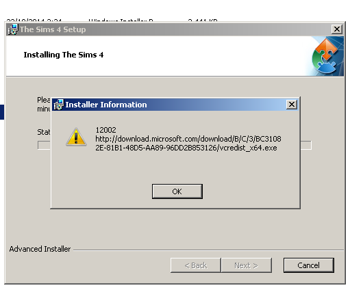 I cant install the the sims 4 base game Image