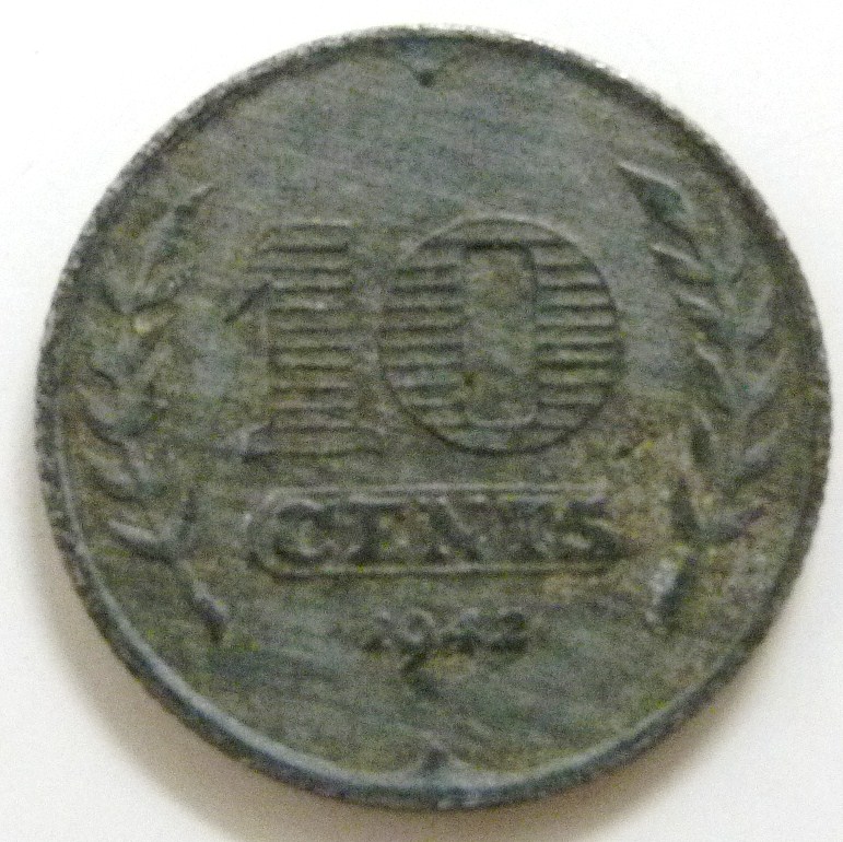 10 Céntimos de florín. Holanda (1942) HOL_10_C_ntimos_Flor_n_1942_rev