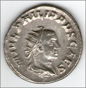 Antoniniano de Filipo II. PRINCIPI IVVENT. Roma Smg_373a