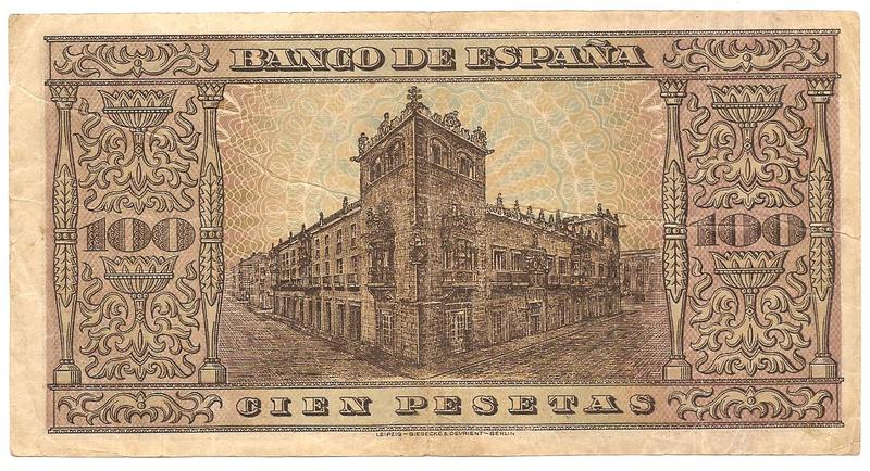 100 pesetas de 1938 Image