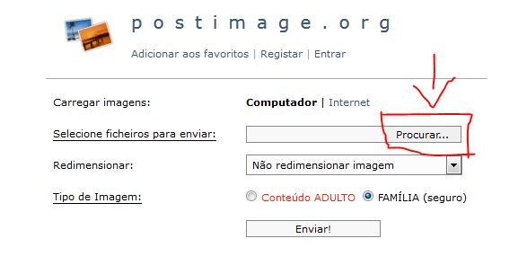 postagem fotos - Como postar fotos- Passo a Passo- Procurar1