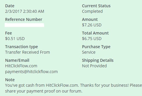 4º Pago de HitClickflow ( $7,26 )   Hitclickflowpayment