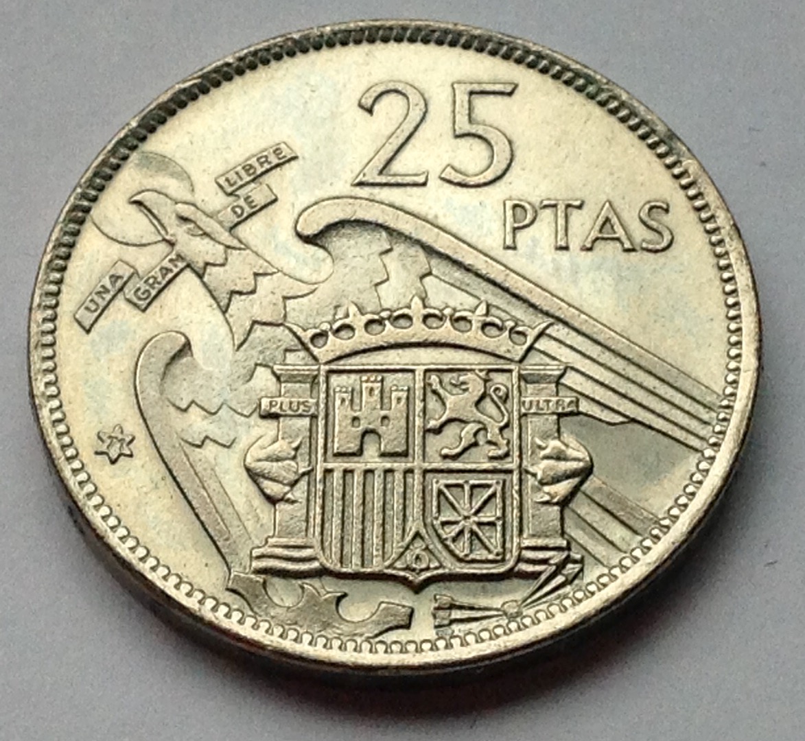 25 pesetas 1957 (*71) Estado Español Image