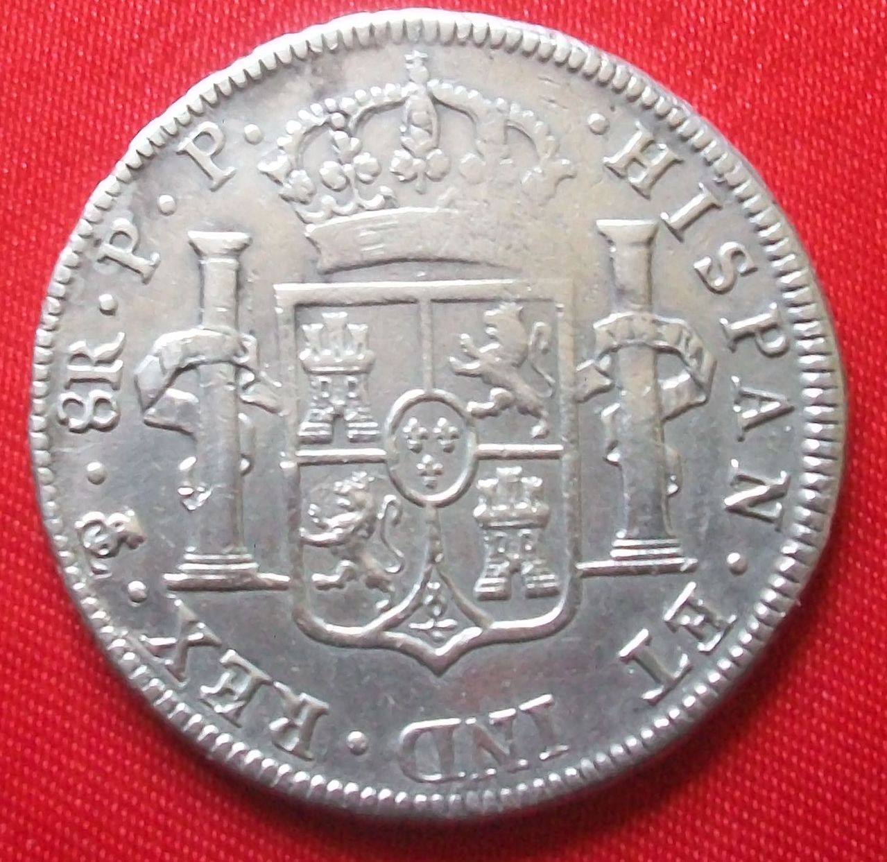 8 reales de Carlos IV 1795 Potosí 100_7648