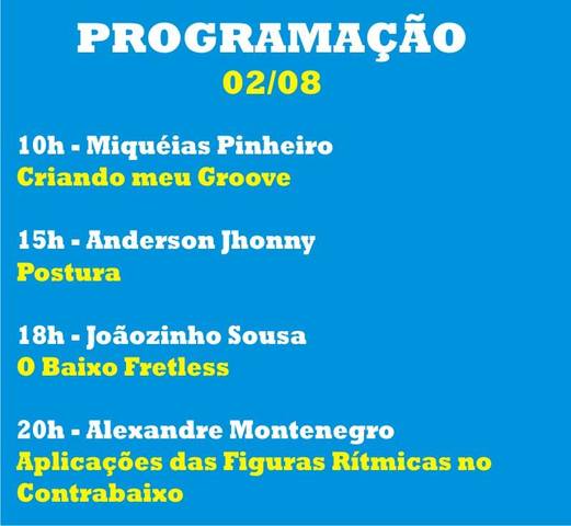 CONABASS - I Congresso Nacional de Contrabaixo. 02_agosto_2014