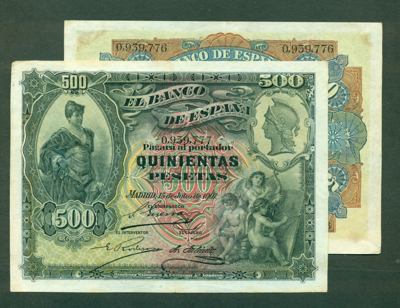 500 Pesetas 1907 333