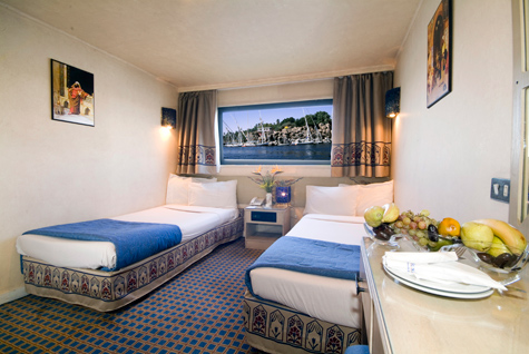 Stay for 7 nights in Egypt, a comprehensive 3 nights Hotel Movenpick Al-Ahram, 4 nights cruise along the Nile from Luxor to Aswan, with all meals compared to 1092 dollars for two people Embedmovenpicpyramids7