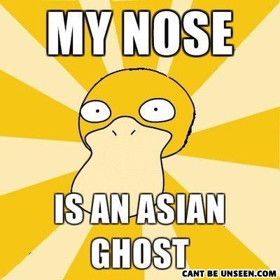 What has been seen... My_nose_is_an_asian_ghost