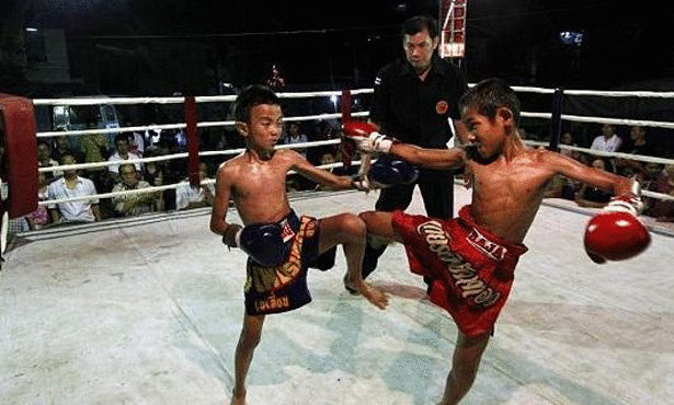 حصريا صور مرعبة لملاكمة الأطفال في تايلند Large