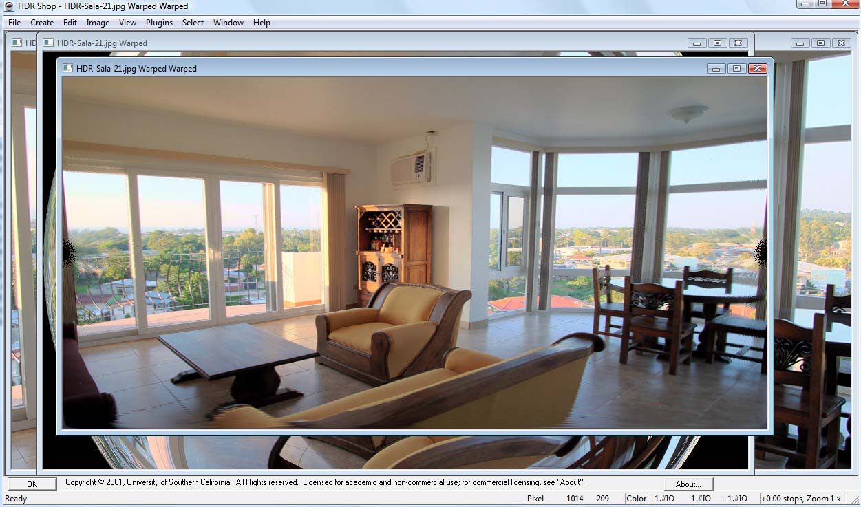 Rendu 3D avec image HDRI Interface_HDRshop5a