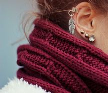 ازياااء روعه كوريه Earrings-feathers-jewelry-scarf-418272