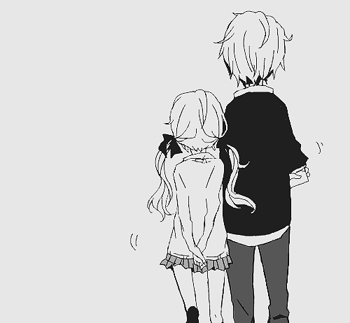 Kawaii Manga Couple  Anime-black-white-boy-couple-Favim.com-2218173